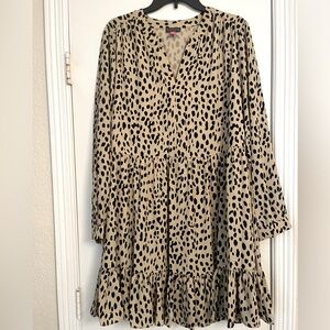 Vince Camuto dress in animal print size Large
